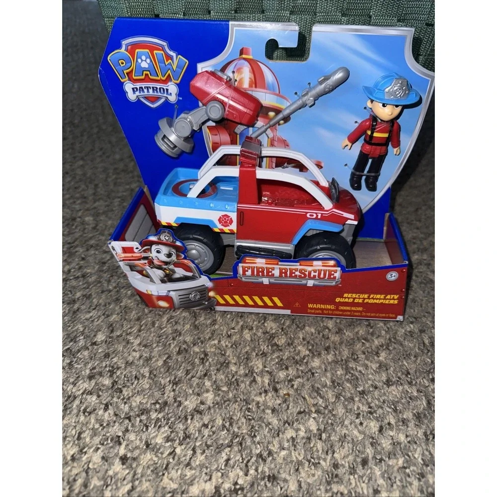 Paw Patrol Spin Master Nickelodeon Rescue Fire ATV New In Box with Ryder Figure